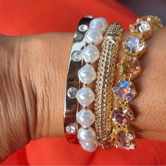 Park Lane “Peaches & Cream” Honeycomb Impression Bracelet! NWOT!!!